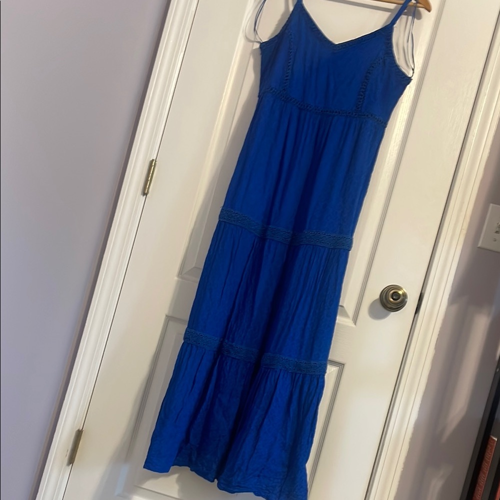 LAST CHANCE: Jolie Blue Sleeveless V-Neck Sundress